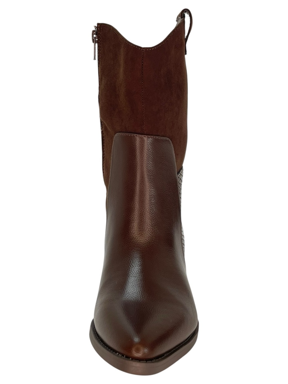 Sun + Stone Biancaa Brown Faux Leather Womens Ankle Boots Size 8.5M - Picture 6 of 12